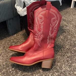 Red Western Cowboy Boots